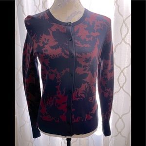 Ann Taylor floral seasonless yarn ann cardigan